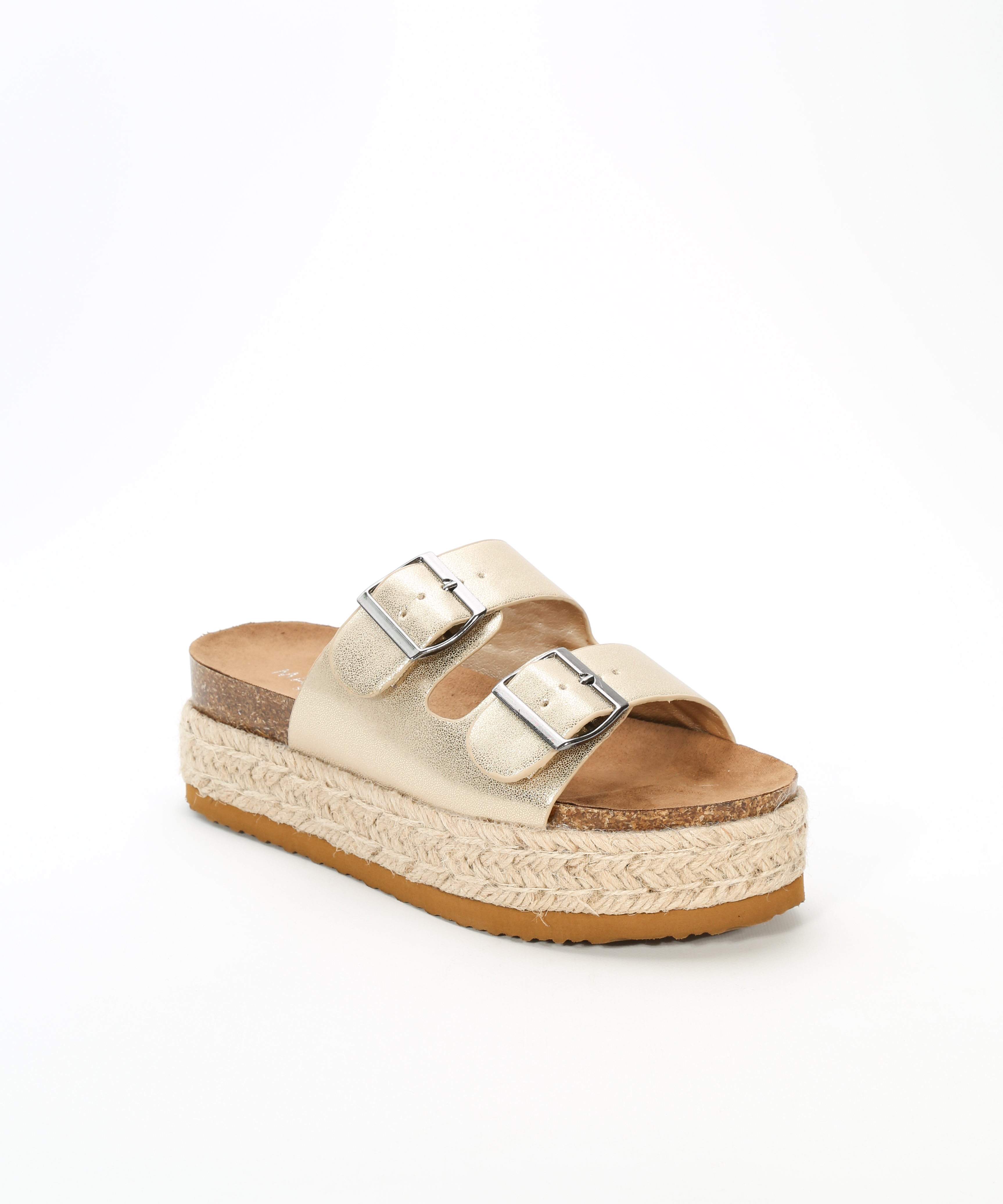 Sandalias plataforma doble hebilla image number null